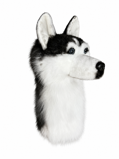 Siberian Husky Golf Head Cover | Plush Dog Driver Cover | Custom Color Option