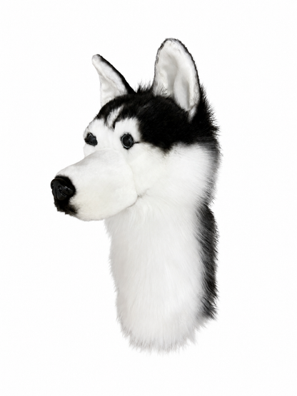 Siberian Husky Golf Head Cover | Plush Dog Driver Cover | Custom Color Option