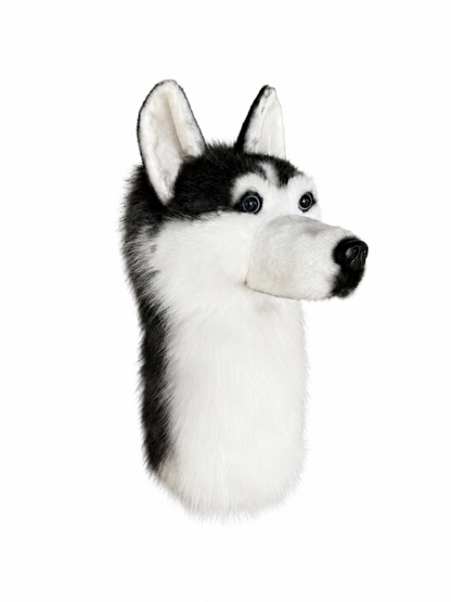 Siberian Husky Golf Head Cover | Plush Dog Driver Cover | Custom Color Option