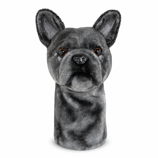 French Bulldog Golf Driver Headcover, Plush Dog Club Cover for No.1 Wood