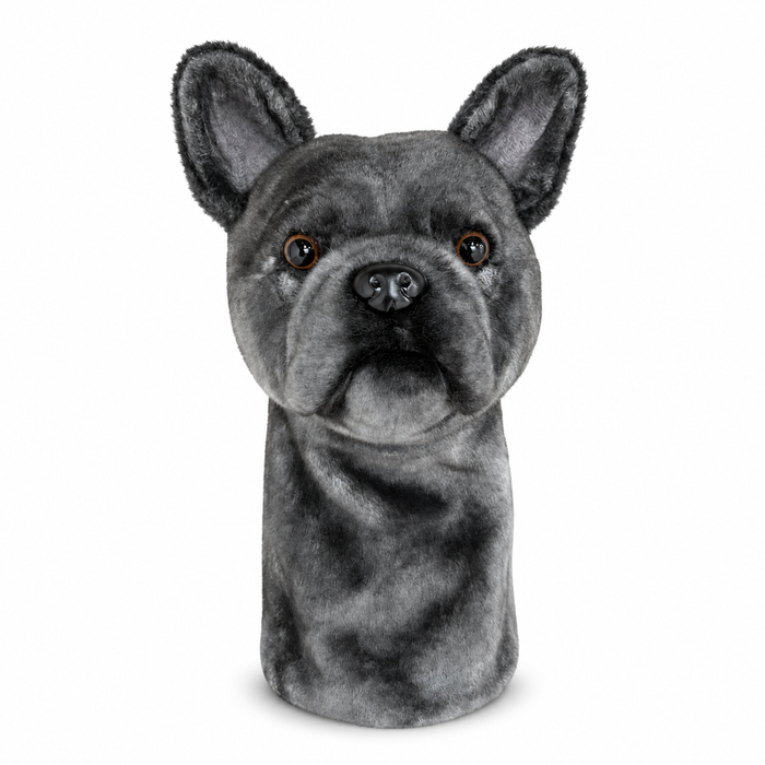 French Bulldog Golf Driver Headcover, Plush Dog Club Cover for No.1 Wood