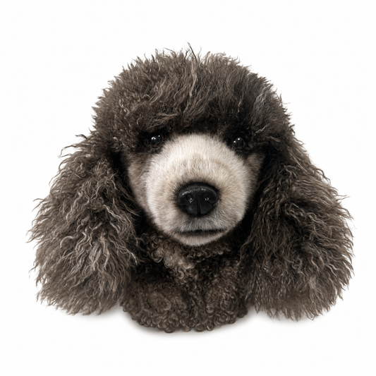 Gray Poodle Golf Driver Headcover, Plush Dog Club Cover for No.1 Wood