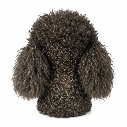 Gray Poodle Golf Driver Headcover, Plush Dog Club Cover for No.1 Wood