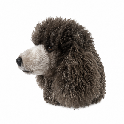Gray Poodle Golf Driver Headcover, Plush Dog Club Cover for No.1 Wood