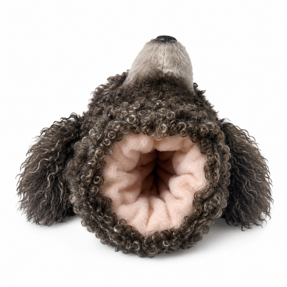 Gray Poodle Golf Driver Headcover, Plush Dog Club Cover for No.1 Wood