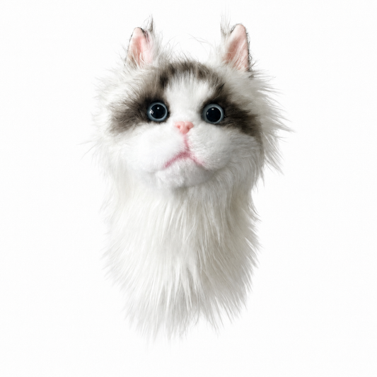 Ragdoll Cat Golf Head Cover | Realistic Plush Driver Cover | Custom Color Option