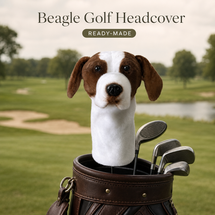 Beagle Golf Driver Headcover – Plush Dog Golf Club Cover