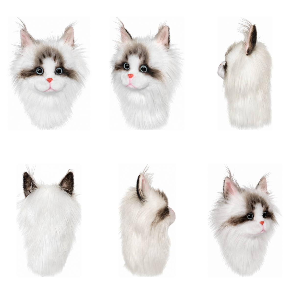 Ragdoll Cat Golf Head Cover | Realistic Plush Driver Cover | Custom Color Option