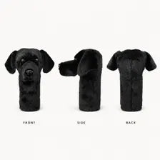 Black Labrador Retriever Golf Headcover | Plush Driver Cover (Handmade)