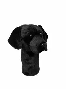 Black Labrador Retriever Golf Headcover | Plush Driver Cover (Handmade)