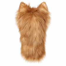 Handmade Pomeranian Golf Headcover | Plush Dog Driver Cover (Tan/Cream)